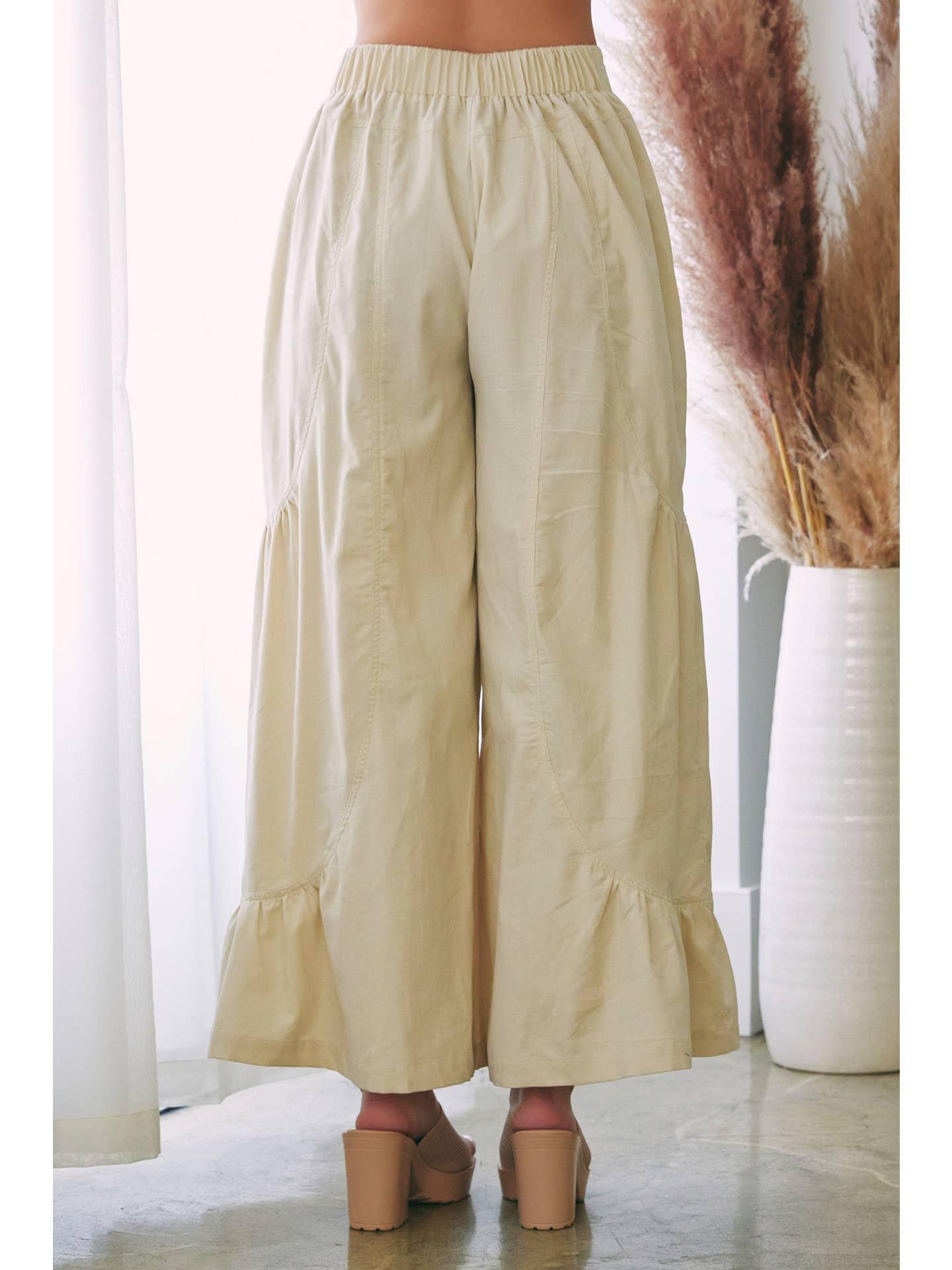 Ruffle Parachute Pants