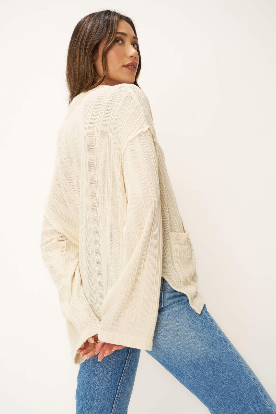 Project Social T- Jolina Textured Sweater Long Sleeve