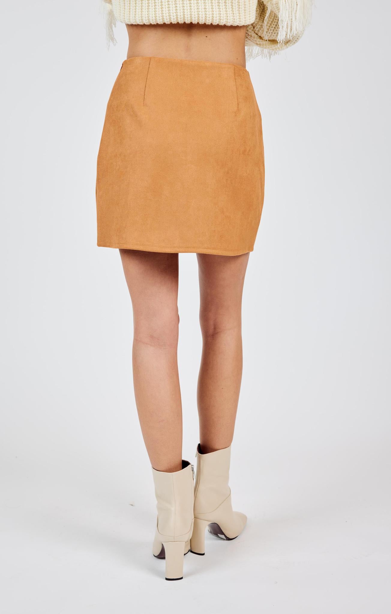 Soho Faux Suede Mini Skirt