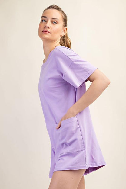 Lilac Summer Tee Romper