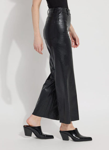 Lyssé | Vegan Leather Wide Leg (28" Inseam)