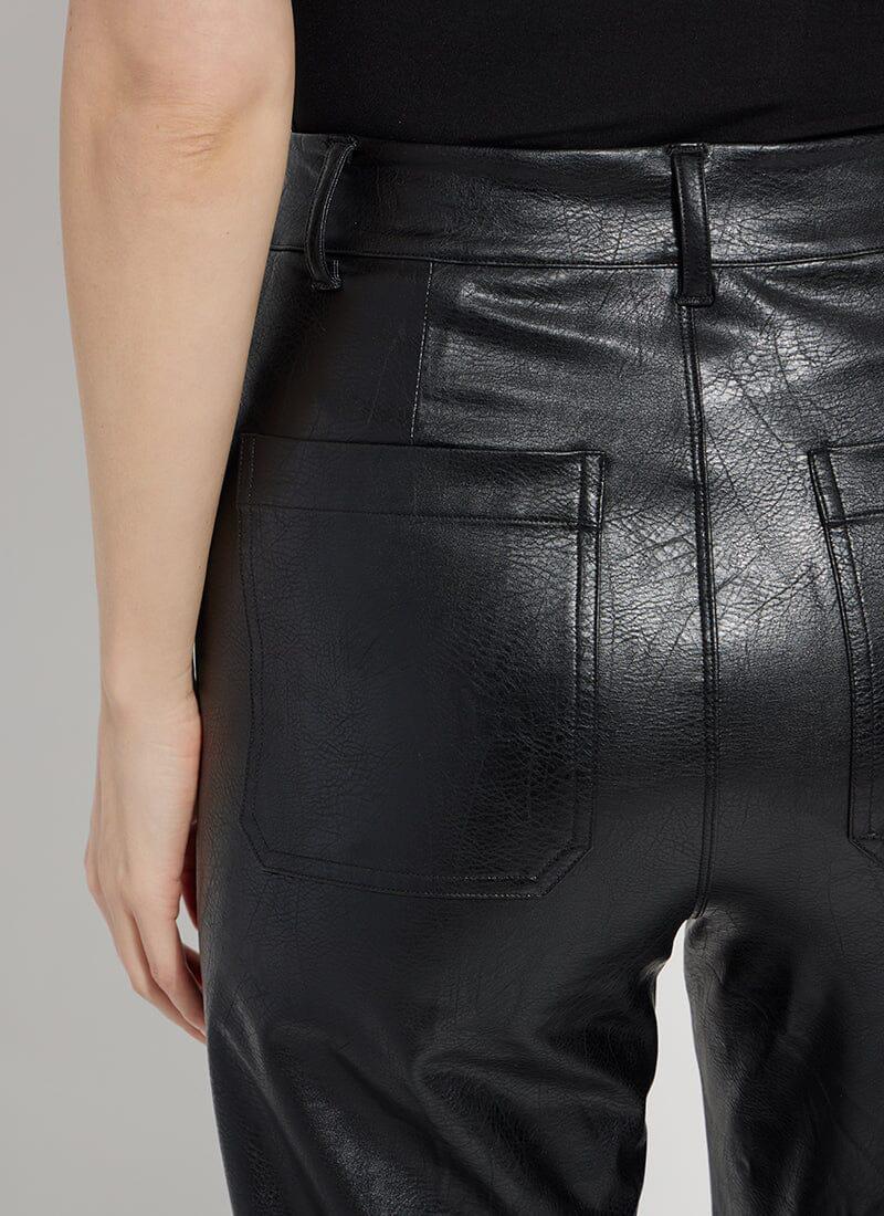 Lyssé | Vegan Leather Wide Leg (28" Inseam)