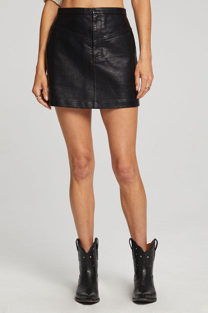 Saltwater Luxe-Asteria Black Mini Skirt