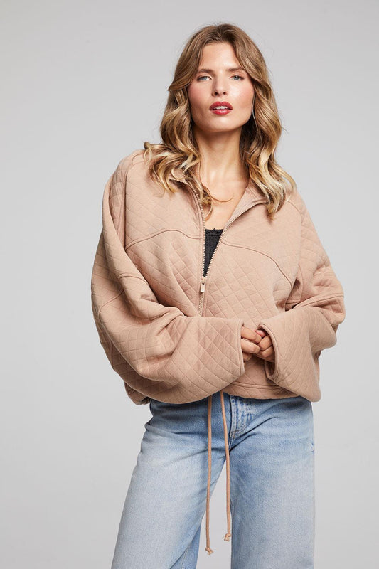 Chaser- Mccartneyy Warm Taupe Zip Up
