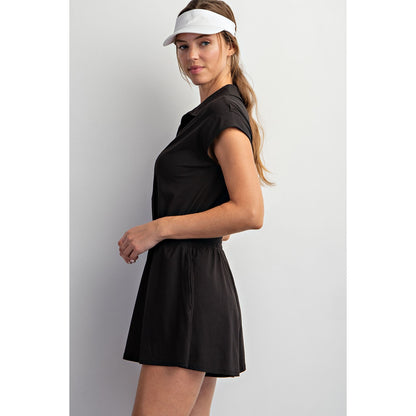 Coffee Run Tennis Romper