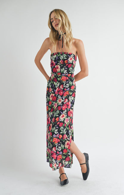 Sadie & Sage| A Floral Night Midi Dress