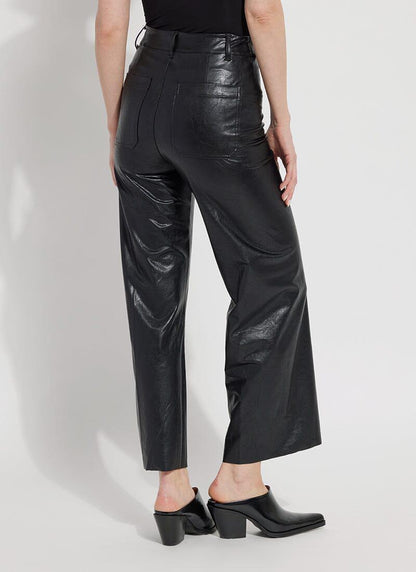 Lyssé | Vegan Leather Wide Leg (28" Inseam)