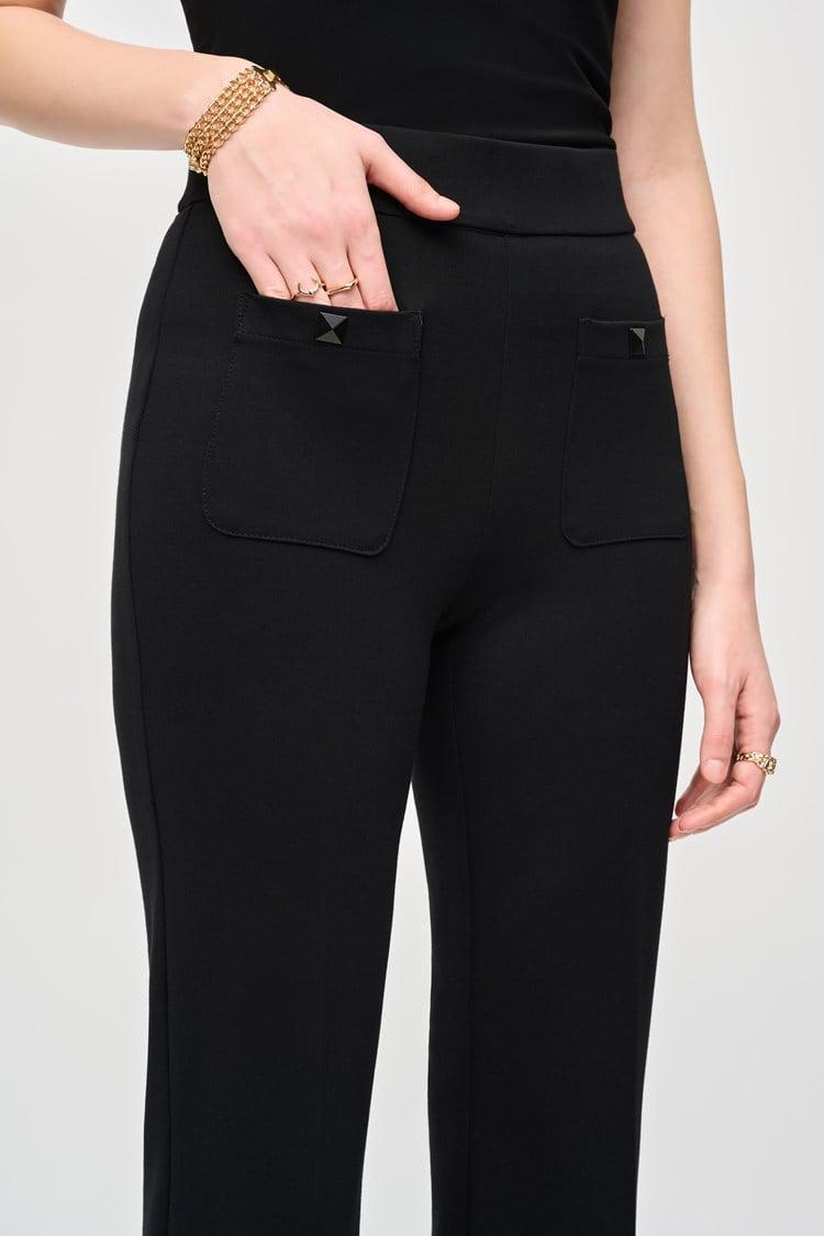 Joseph Ribkoff| Heavy Knit Flared Pull-On Pants