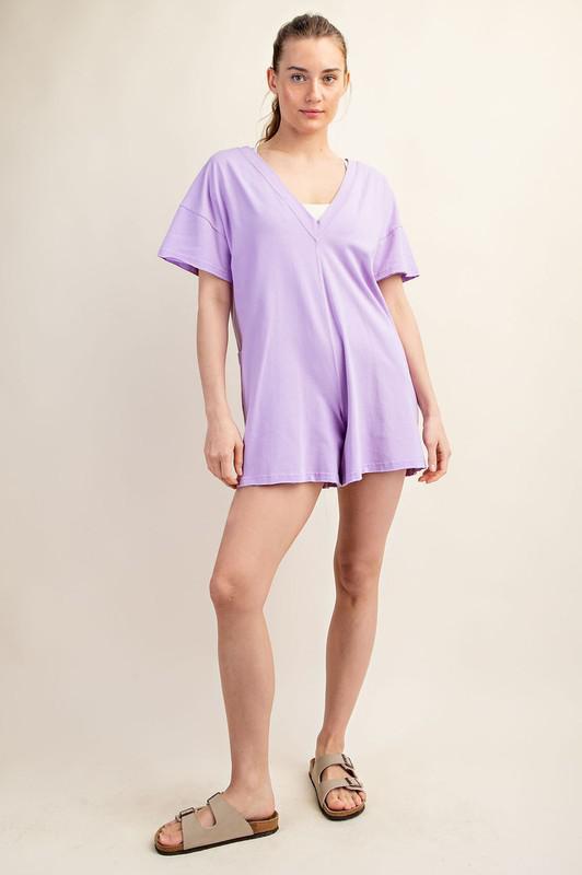 Lilac Summer Tee Romper