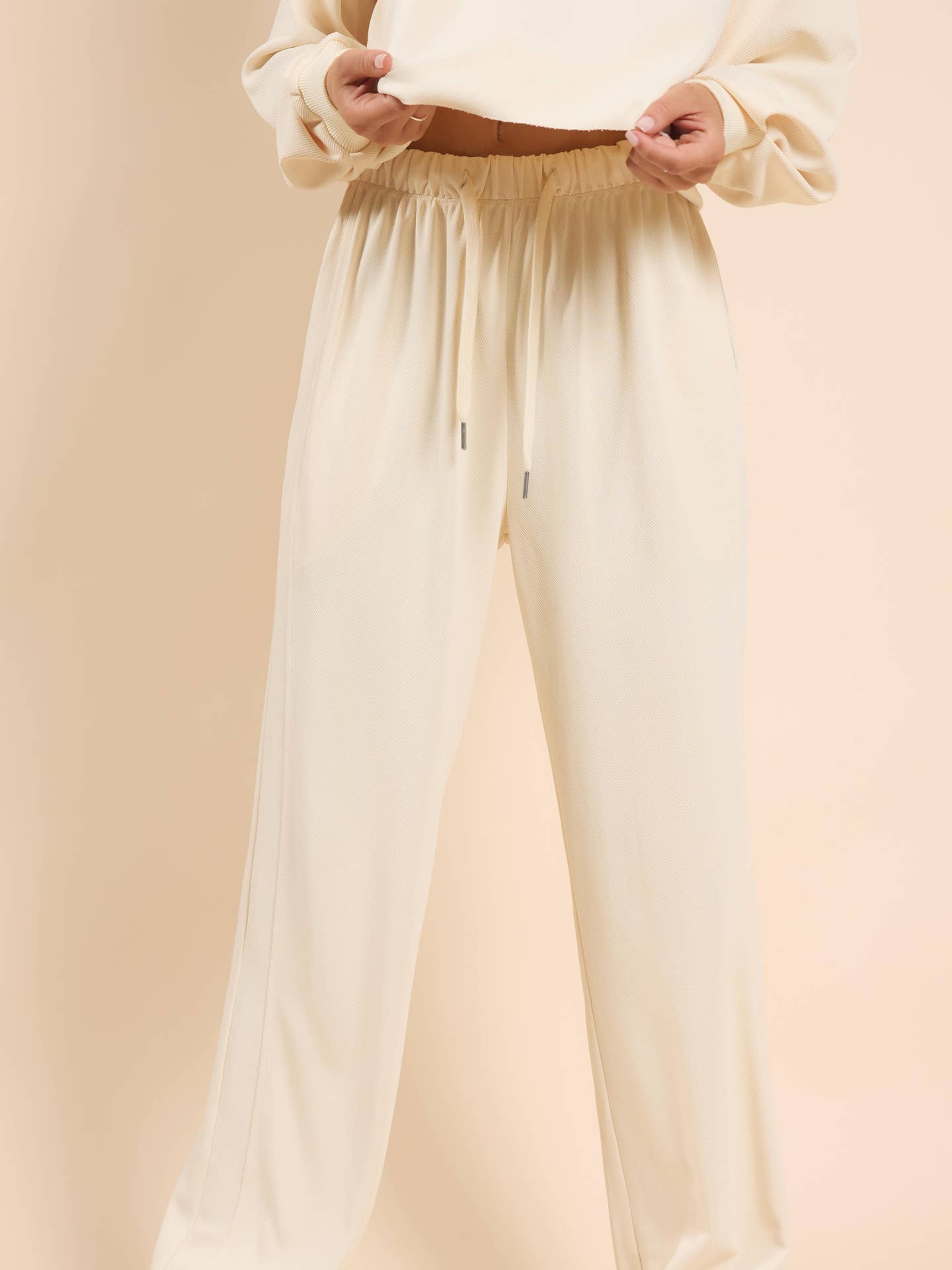 White Noise Wide Leg Pant