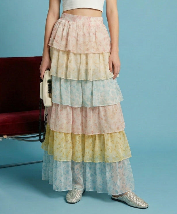 Erin Ruffle Skirt – Lilly Thomas