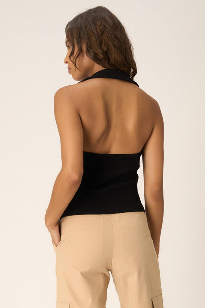 Austin Collared Button Front Rib Halter