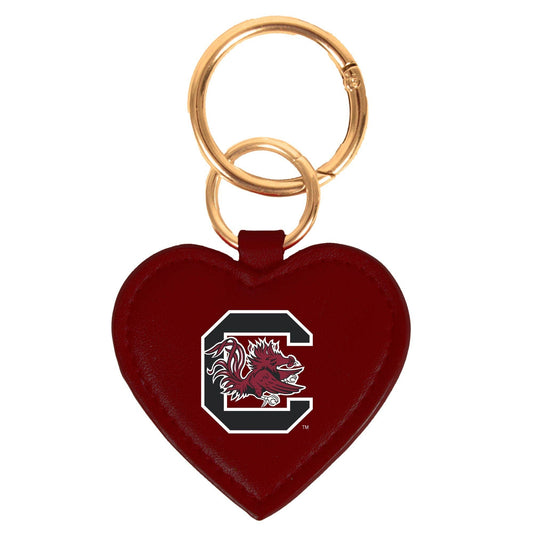 South Carolina Gamecocks Heart Purse Charm/ Key Ring by Desden