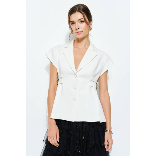Becki Cap Sleeve Blazer