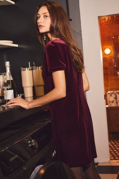 The Midnight Velour Dress