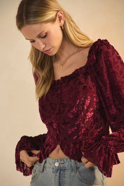Rowan Burnout Blouse