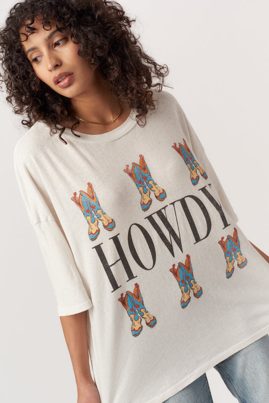 Howdy Boots Perfect BF Tee