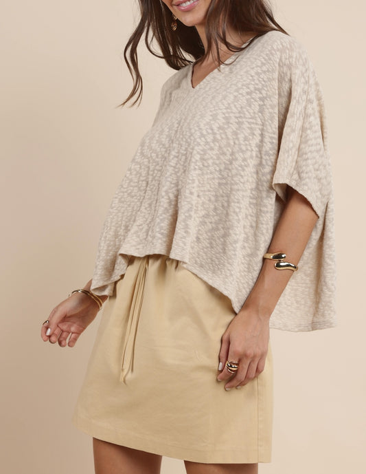 Sunfade V neck Dolman top