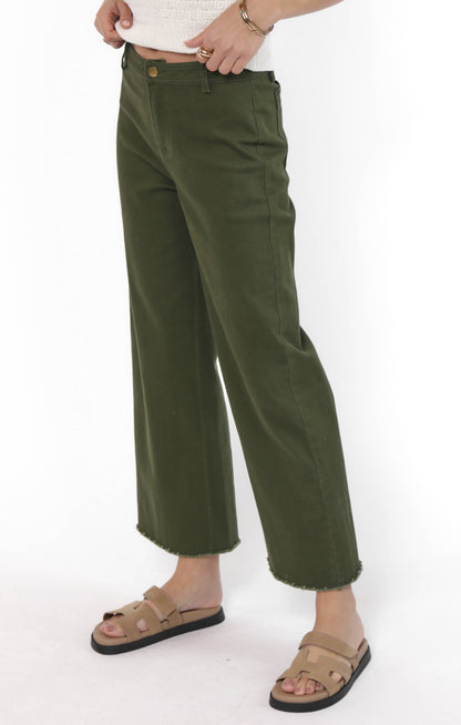 Clear Eyes Wide Leg Denim Pants