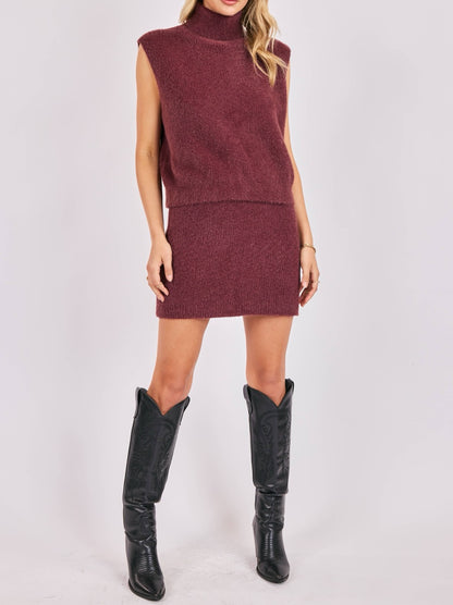 Crosby Fuzzy Turtleneck Sweater