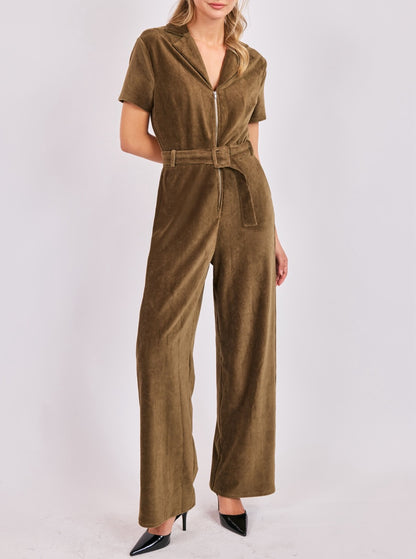 Morrison Corduroy Belted jumpsuit