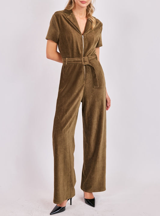 Morrison Corduroy Belted jumpsuit