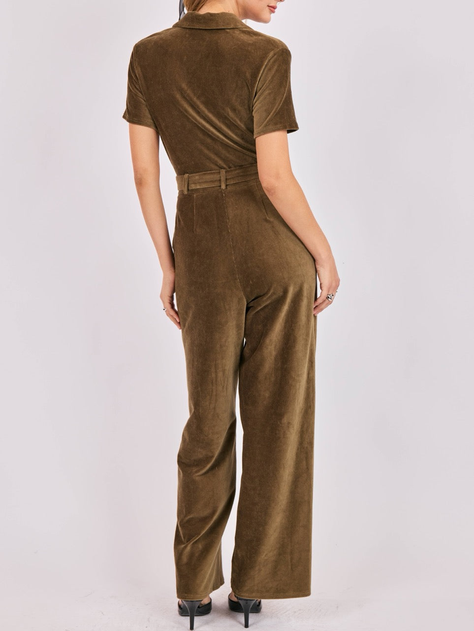Morrison Corduroy Belted jumpsuit