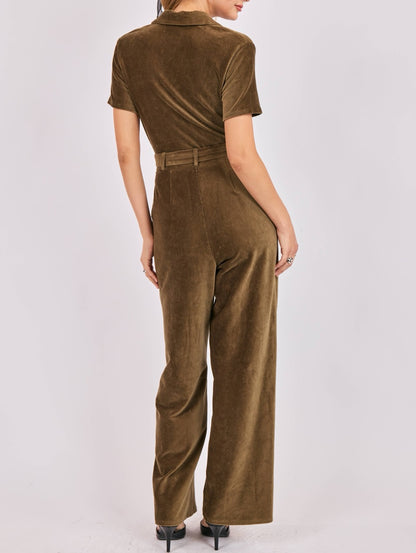 Morrison Corduroy Belted jumpsuit