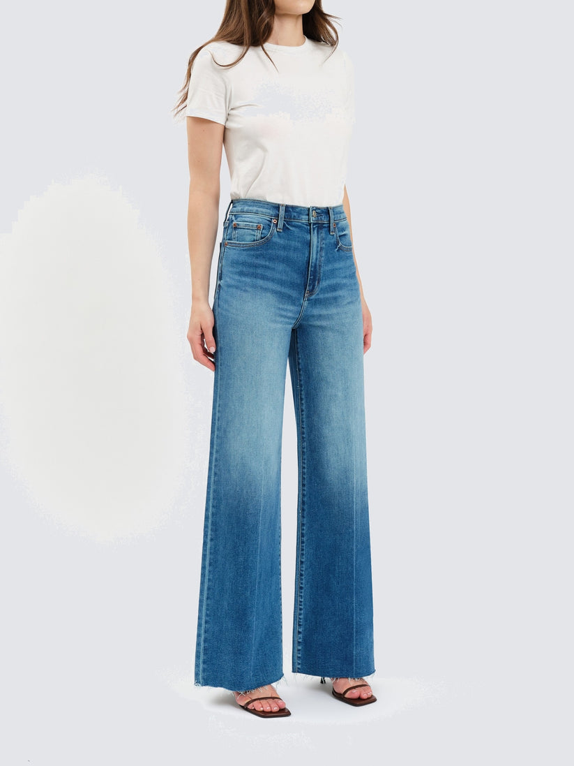 Far Out High Rise Wide Leg- New Indigo
