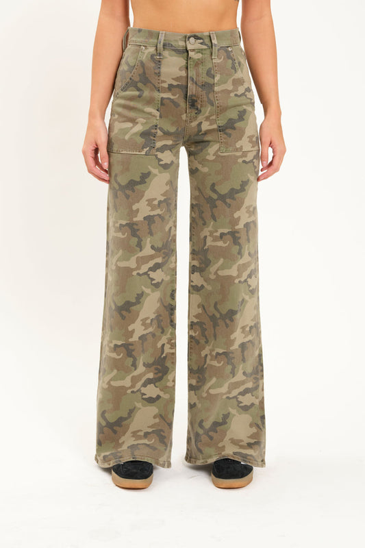 Far Out High Rise Wide Leg In Hideaway