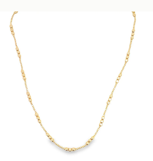 Casie Gold Beaded Necklace