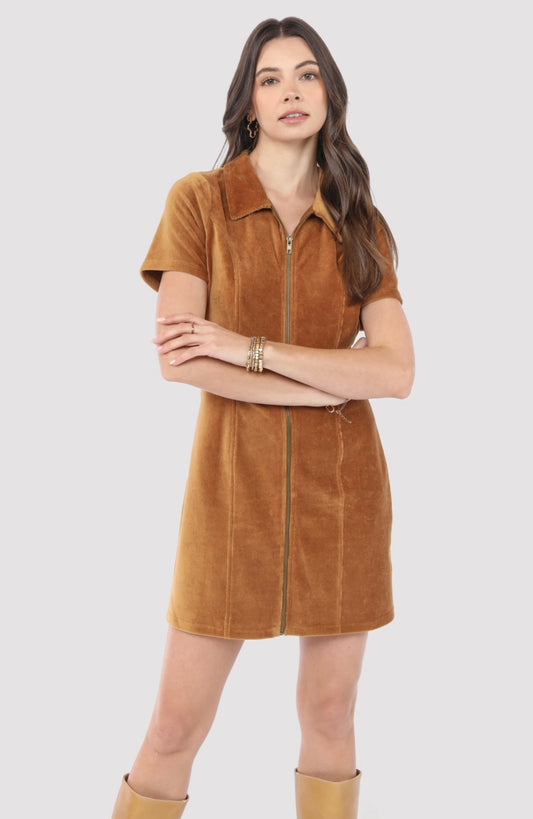 Morrison Zip Front Mini Dress