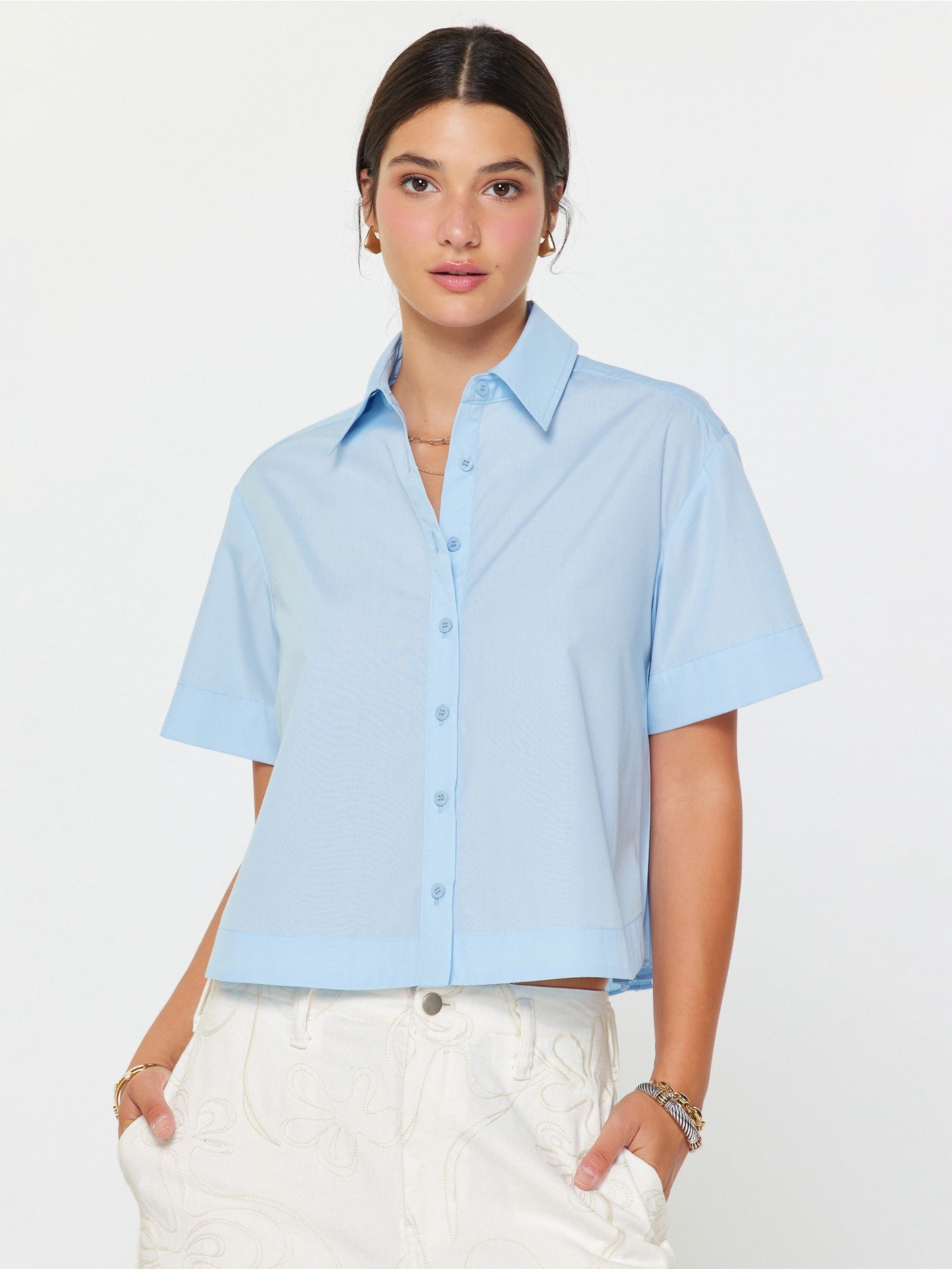 Susie Crop Button up
