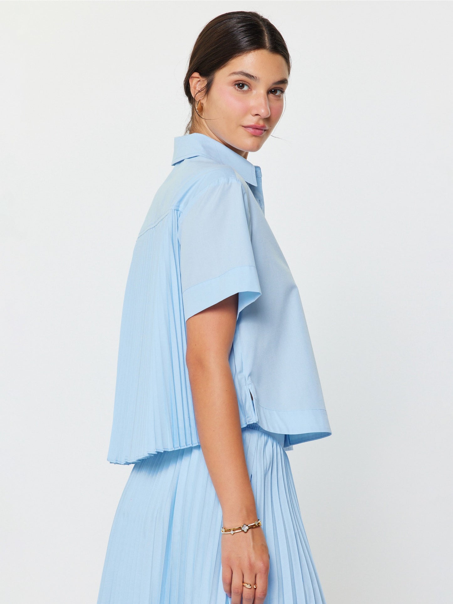 Susie Crop Button up