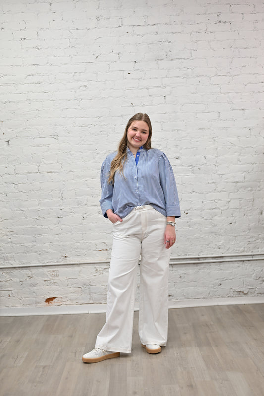 Rena White Denim Pant