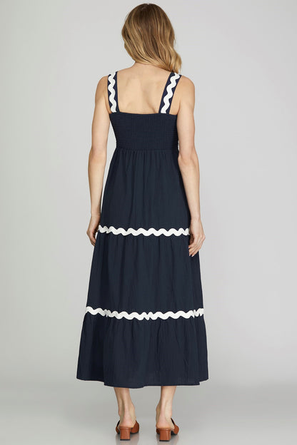 Charlotte Dress - Navy