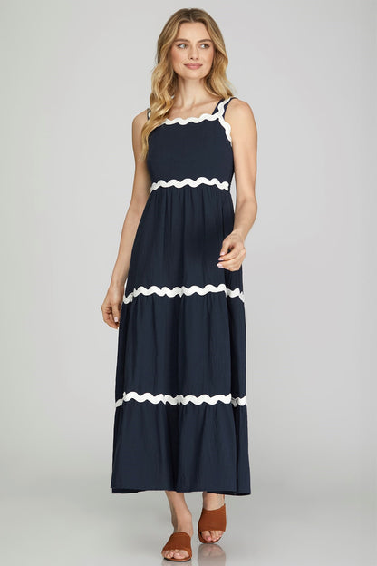 Charlotte Dress - Navy
