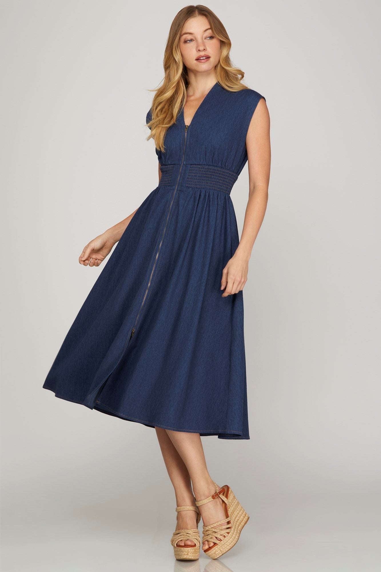 Denim Daydream Midi Dress