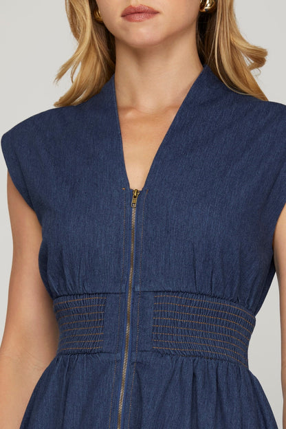 Denim Daydream Midi Dress