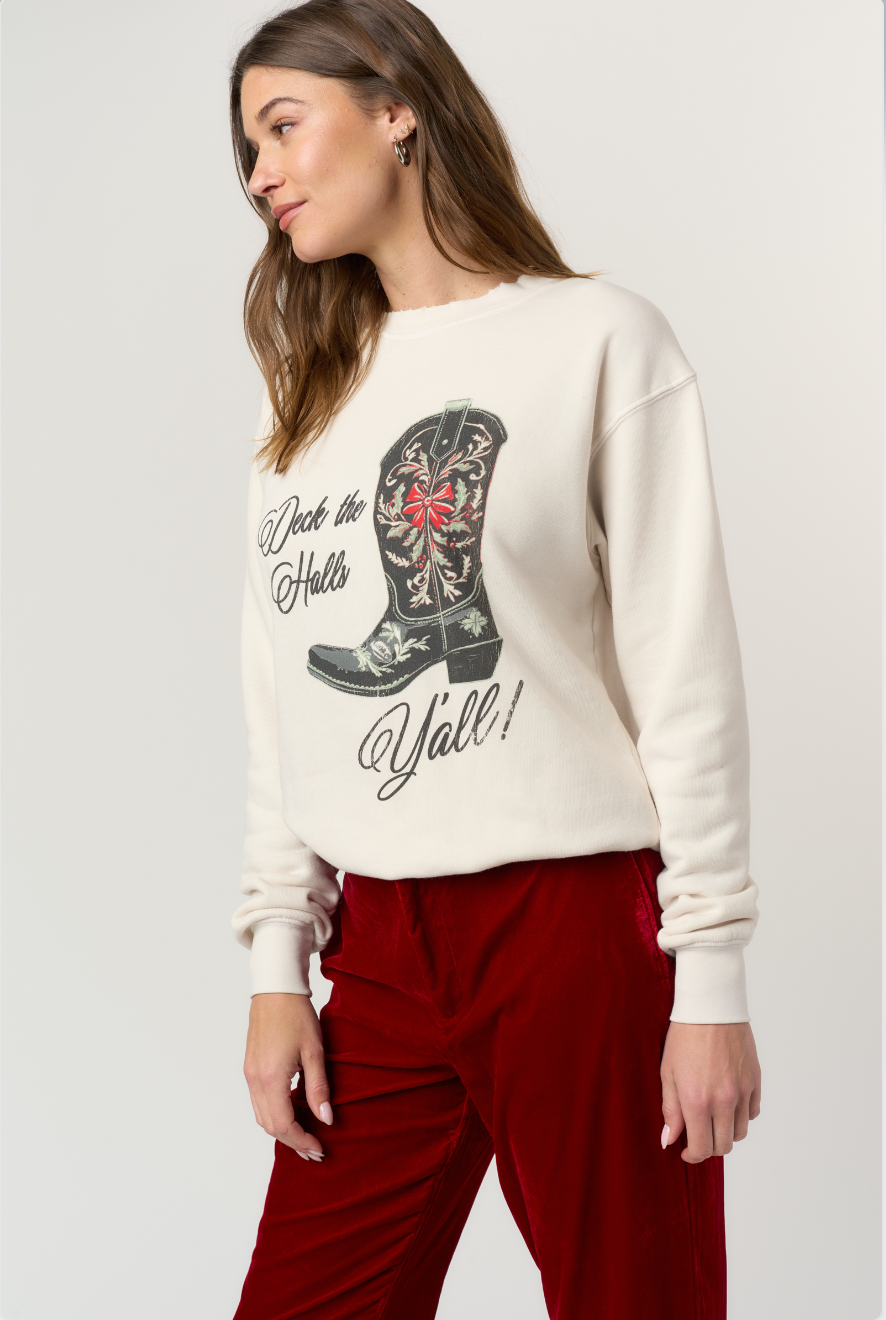 Deck The Halls Y'all Sweatshirt