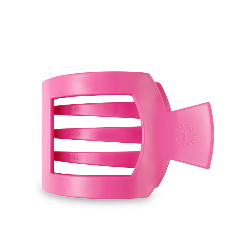 Teleties Paradise Pink Flat Square Hair Clip