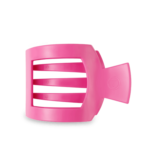 Teleties Paradise Pink Flat Square Hair Clip