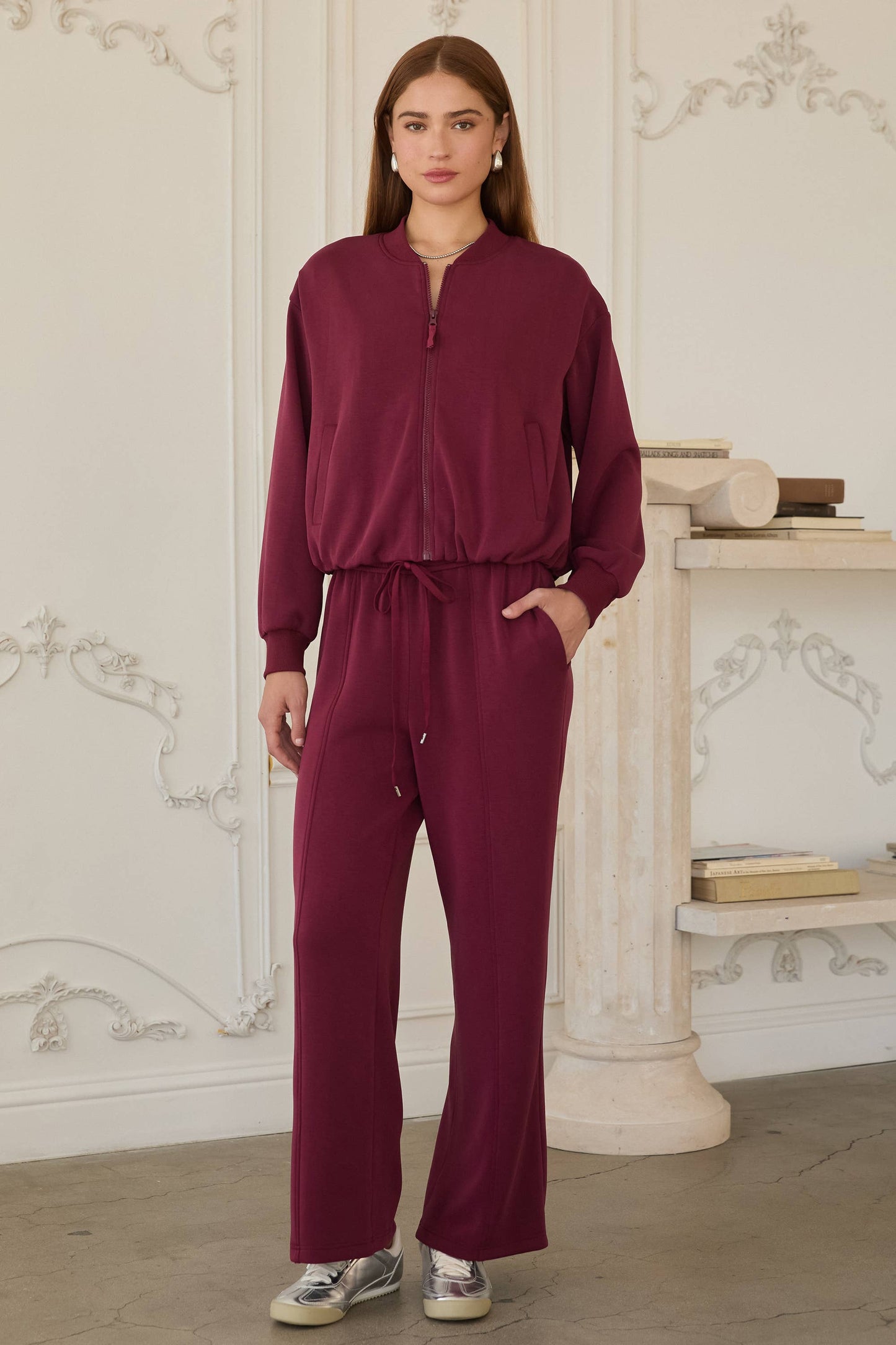 Rosewood Soft Modal Easy Pull Up Pants