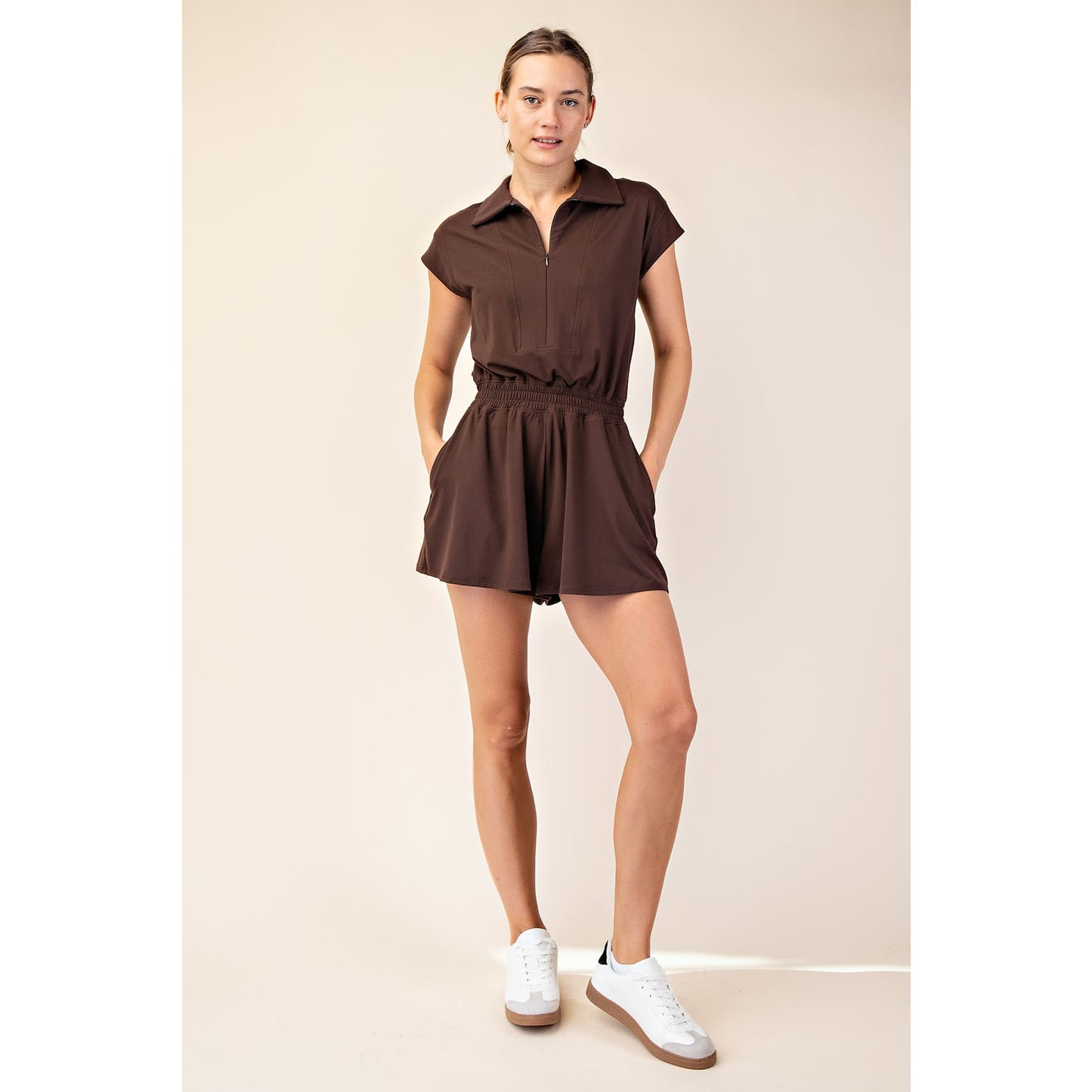 Coffee Run Tennis Romper