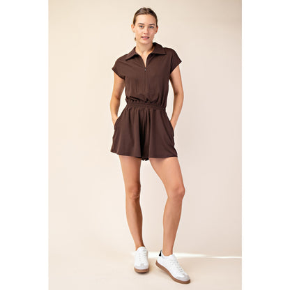 Coffee Run Tennis Romper