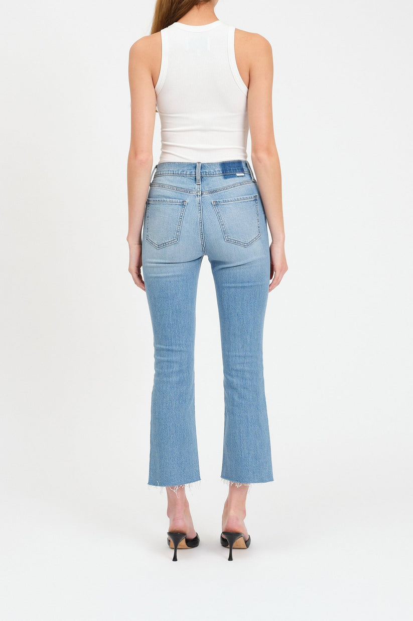 Shy Girl Crop Flare In Marina Vintage