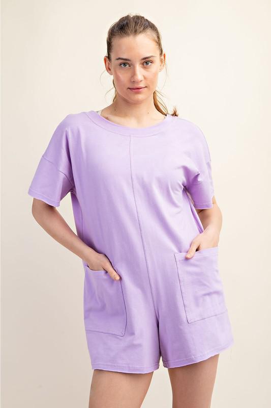 Lilac Summer Tee Romper