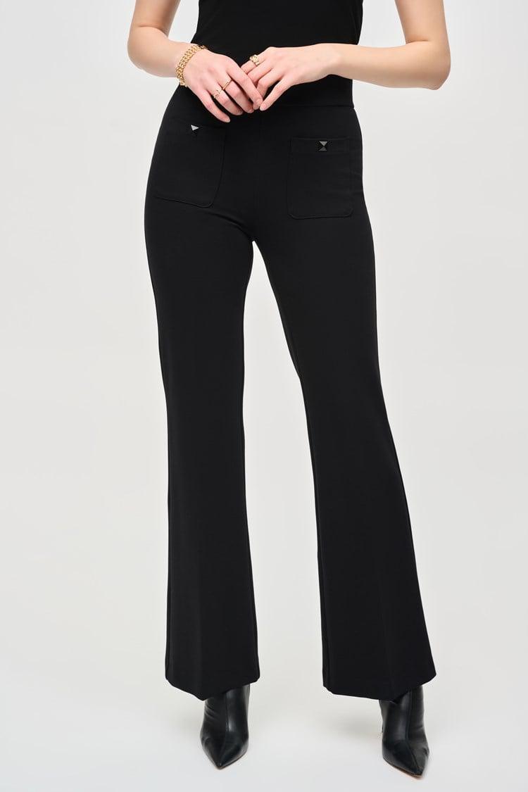 Joseph Ribkoff| Heavy Knit Flared Pull-On Pants