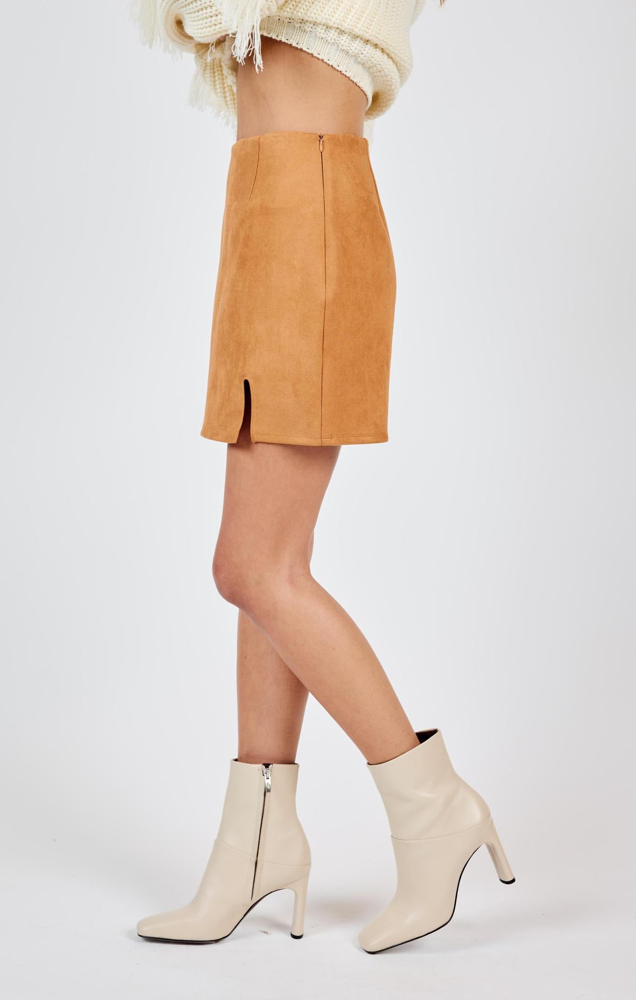 Soho Faux Suede Mini Skirt