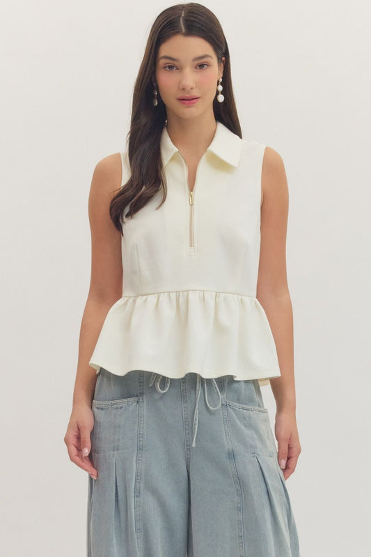 Jessie Modal Peplum Top